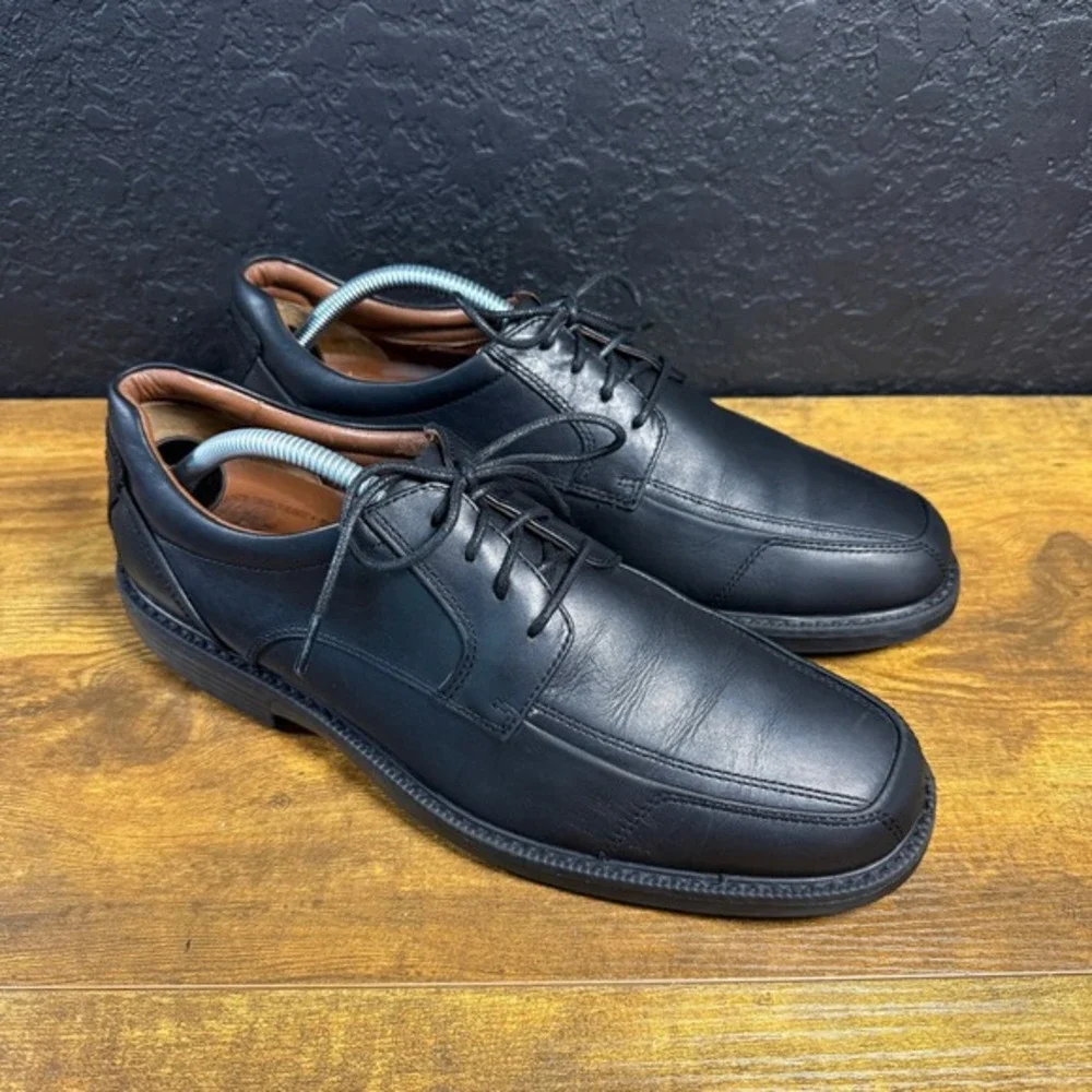 Johnston & Murphy XC4 20-7085 Black‎ Leather Waterproof Bicycle Toe Mens 9.5M